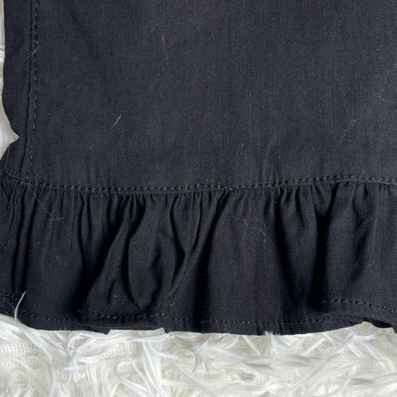 Maeve The Colette Ruffle-Hem Crop Wide-Leg Pants - Black - Picture 10 of 11